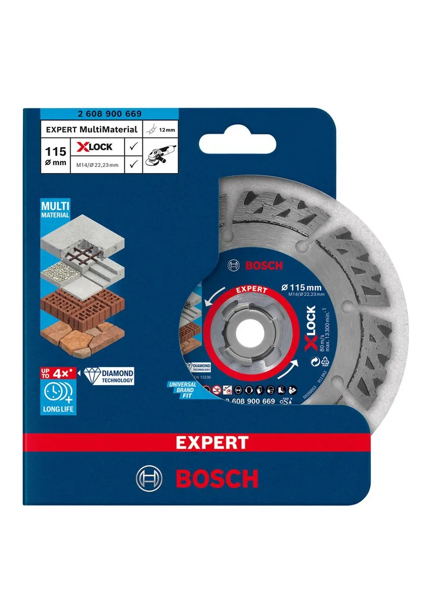 Bosch Professional Expert X-Lock Diamantschijf Multi Material 115mm