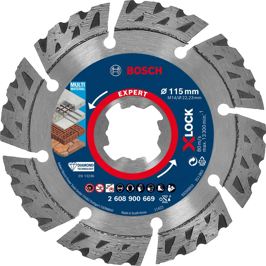 Bosch Professional Expert X-Lock Diamantschijf Multi Material 115mm
