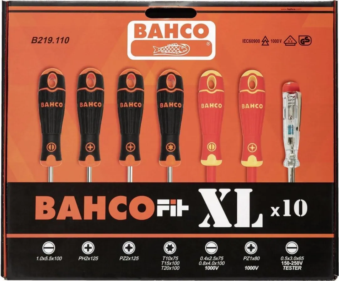 Bahco B219.110 BahcoFit XL Schroevendraaierset