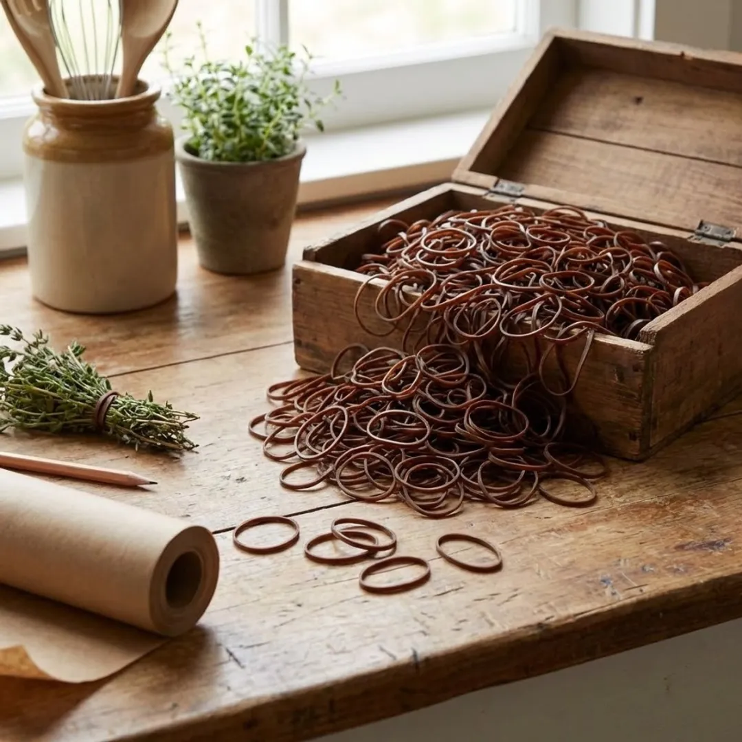 NuveX Mini Haar Elastiekjes Bruin - 1000 Stuks