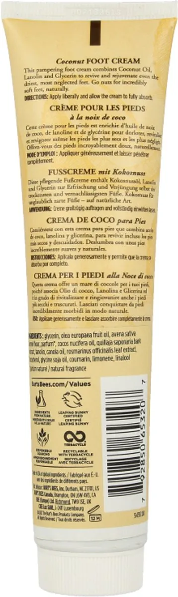 Burt's Bees Voetcrème Kokos 121ml