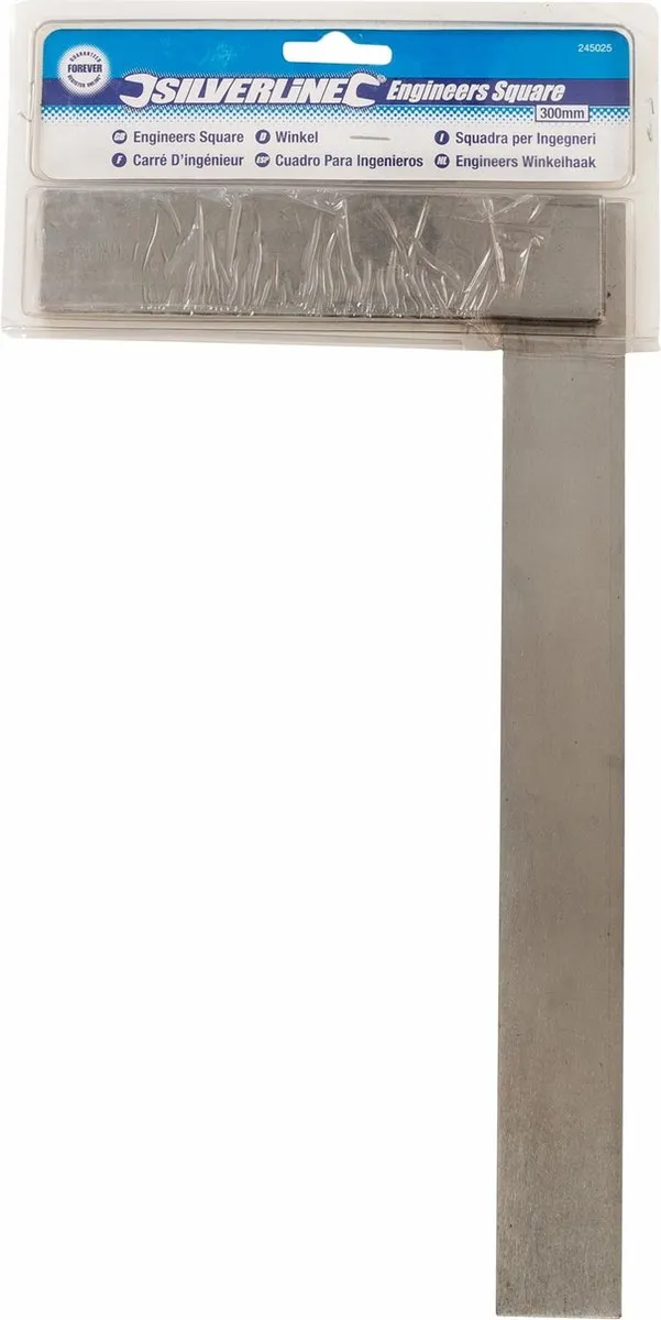 Silverline Blokhaak RVS 300mm DIN875/1
