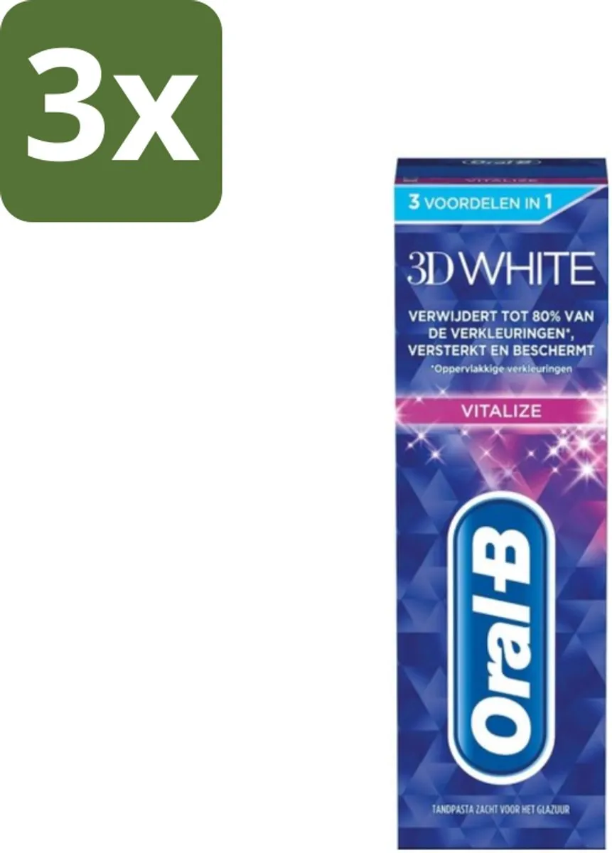 Oral-B 3D White Vitalize Tandpasta Whitening 225ml