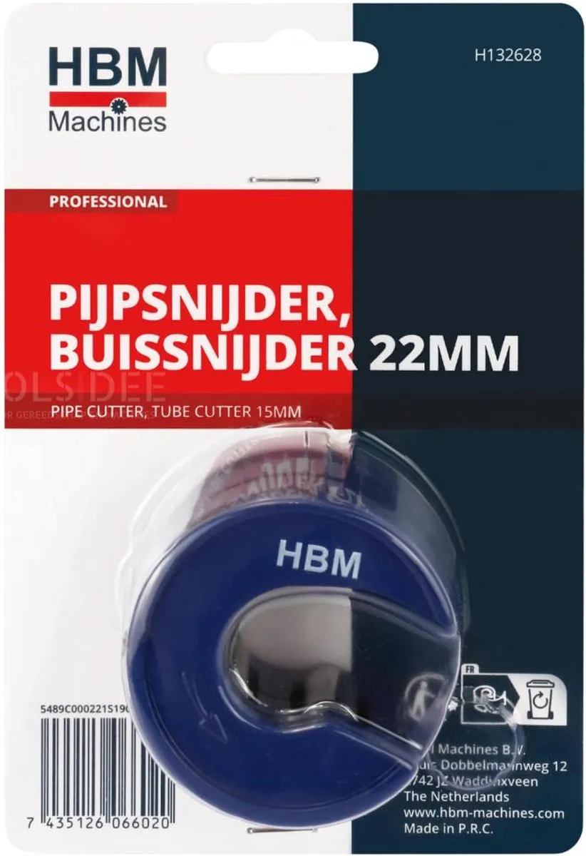 HBM Pijpsnijder 22mm