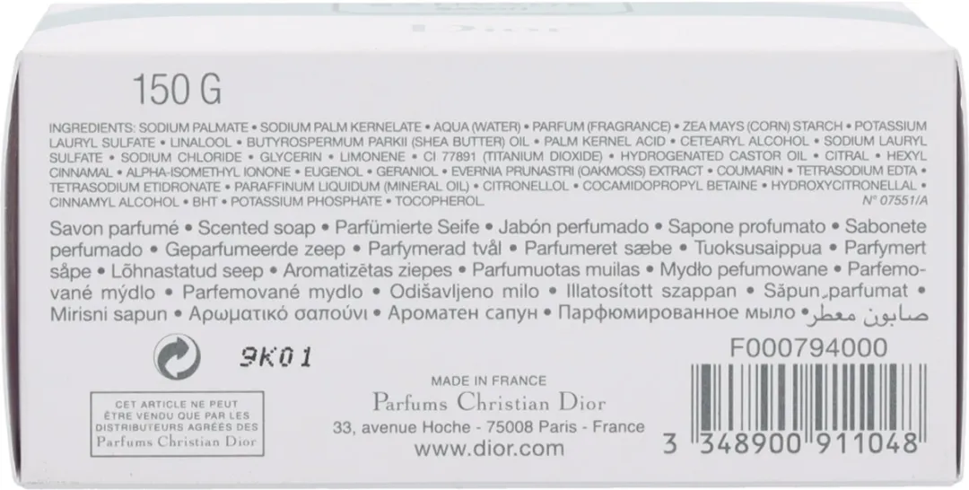 Dior Eau Sauvage Zeep 150g
