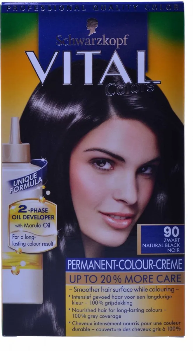 Schwarzkopf Vital Colors 90 Zwart Haarverf