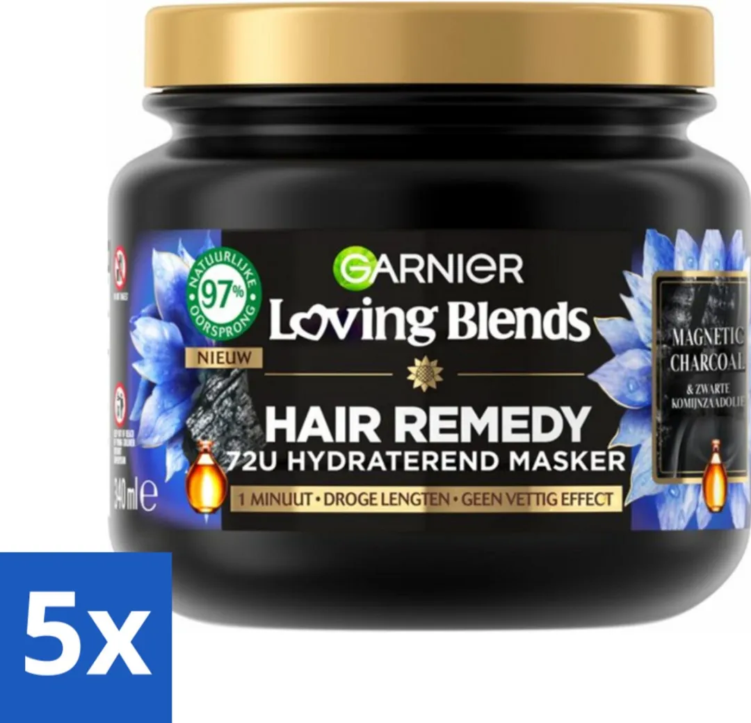 Garnier Loving Blends Magnetic Charcoal Haarmasker 340ml