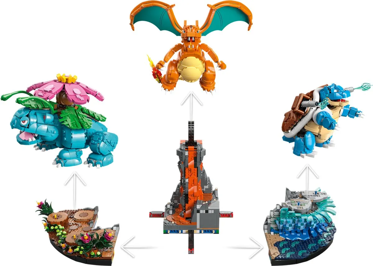 LEGO Pokémon 72153 Venusaur Charizard Blastoise - 6838 Stukken