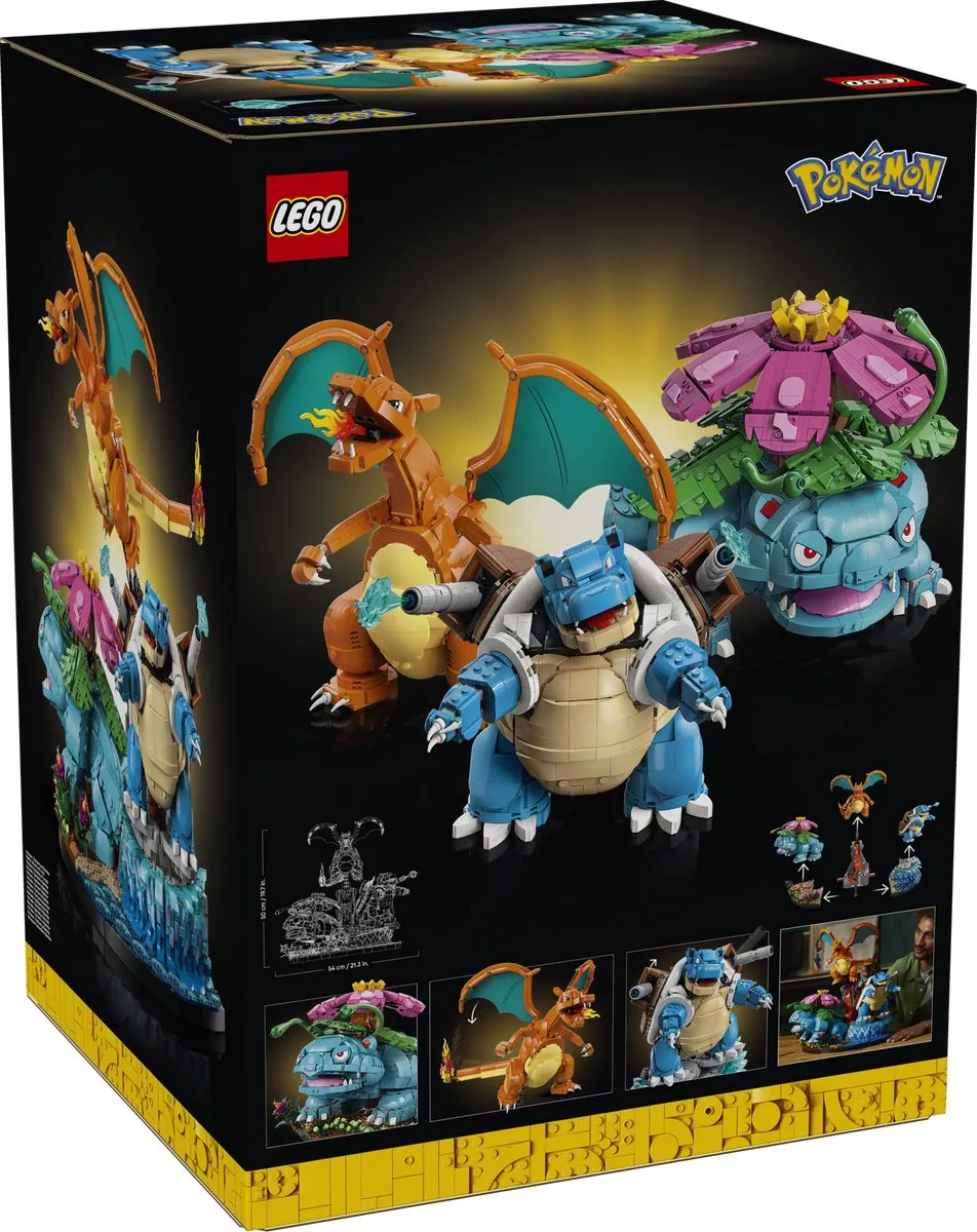 LEGO Pokémon 72153 Venusaur Charizard Blastoise - 6838 Stukken