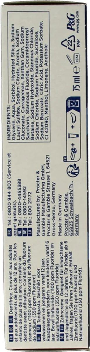 Oral-B Professional Glazuurversterkende Reiniging Munt Tandpasta 75ml