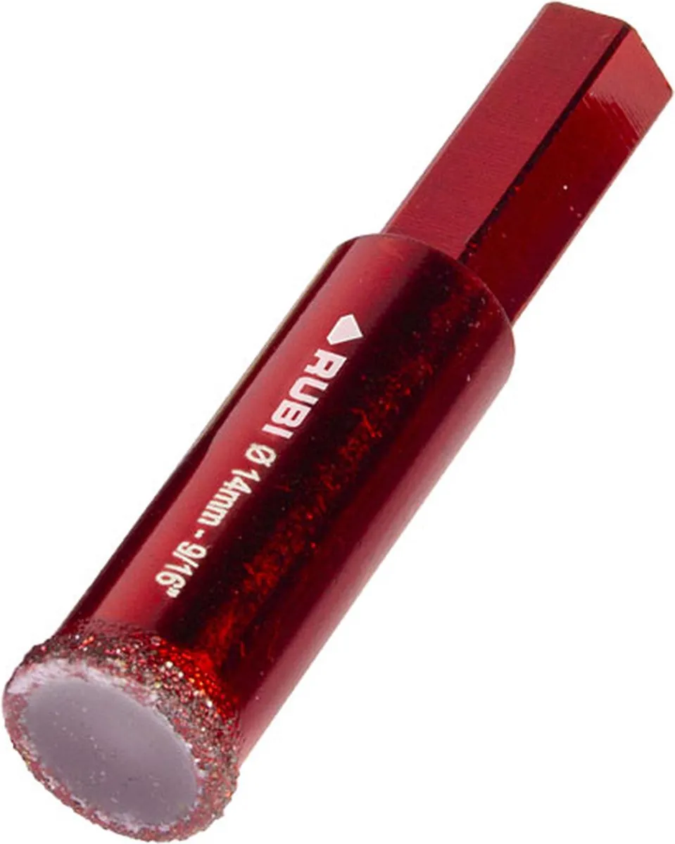 Rubi 05928 Tegelboor 14mm Diamant - Rood