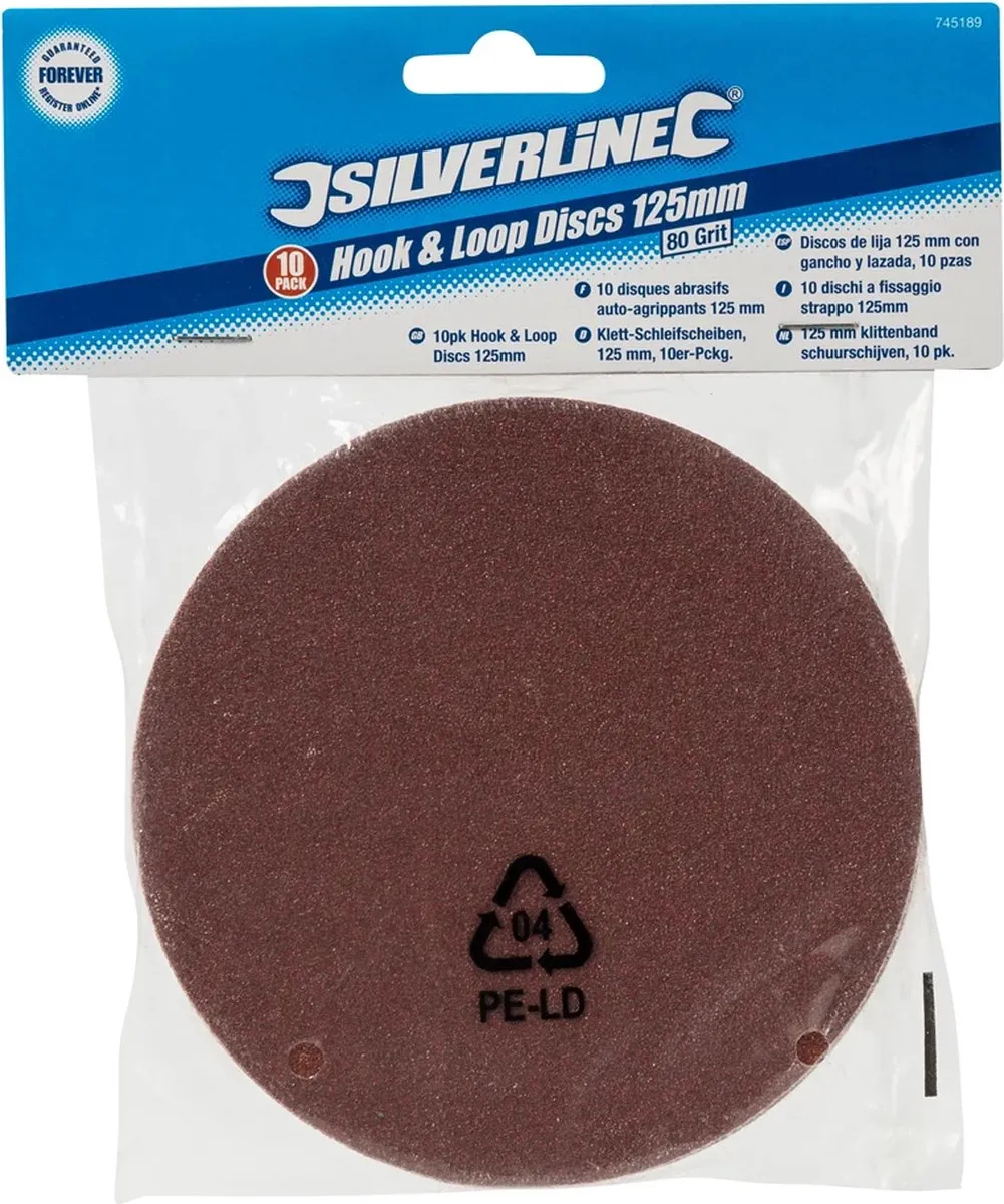 Silverline Schuurschijven Ø125mm Korrel 80