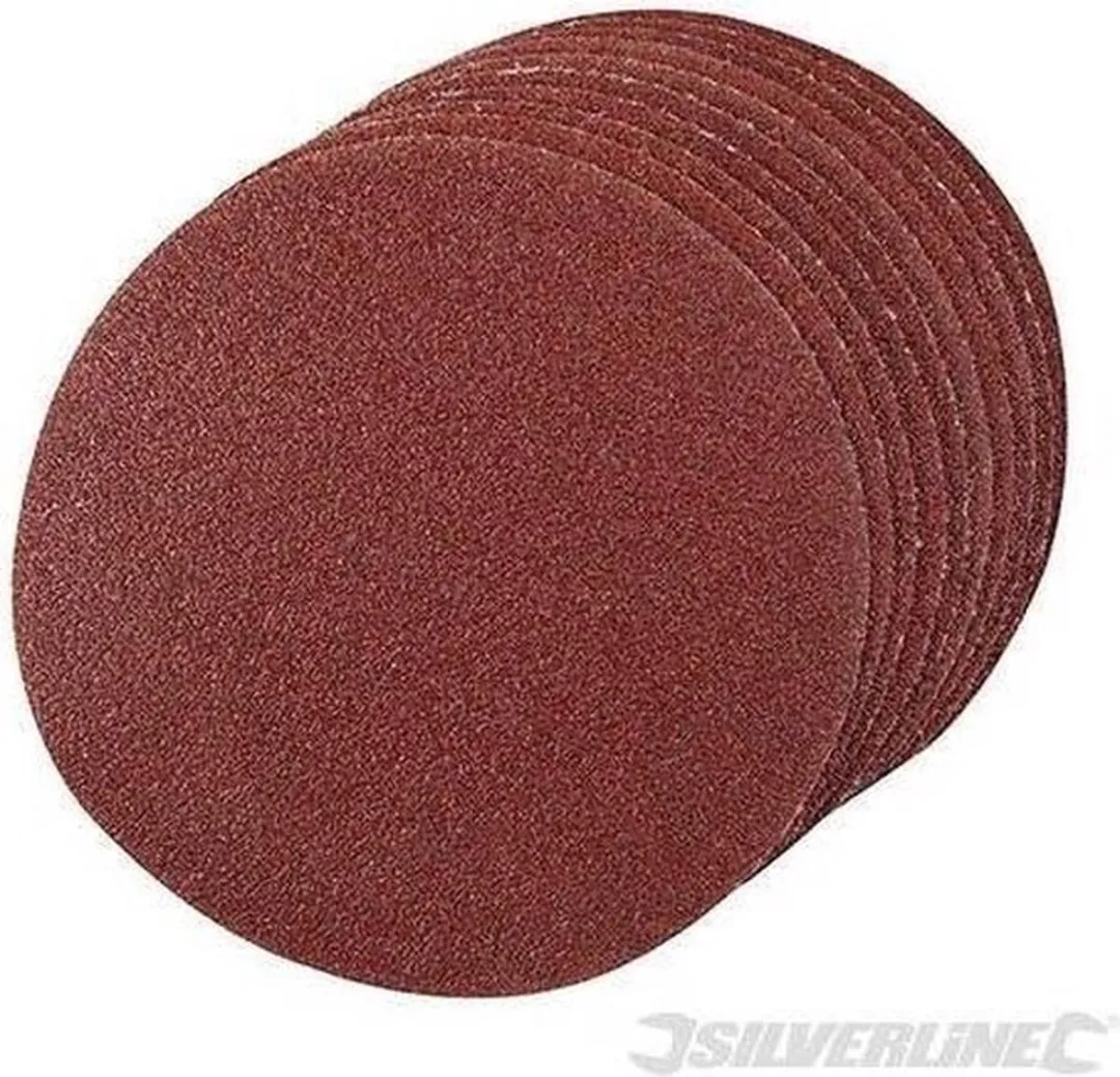Silverline Schuurschijven Ø125mm Korrel 80 - 10 Stuks