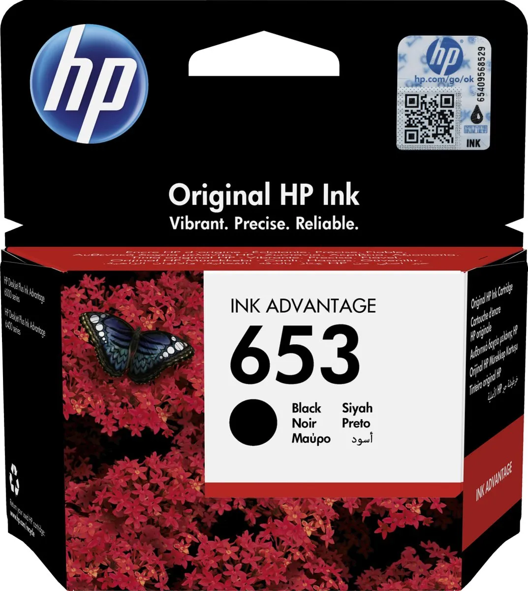 HP 653 Advantage Inktcartridge Zwart