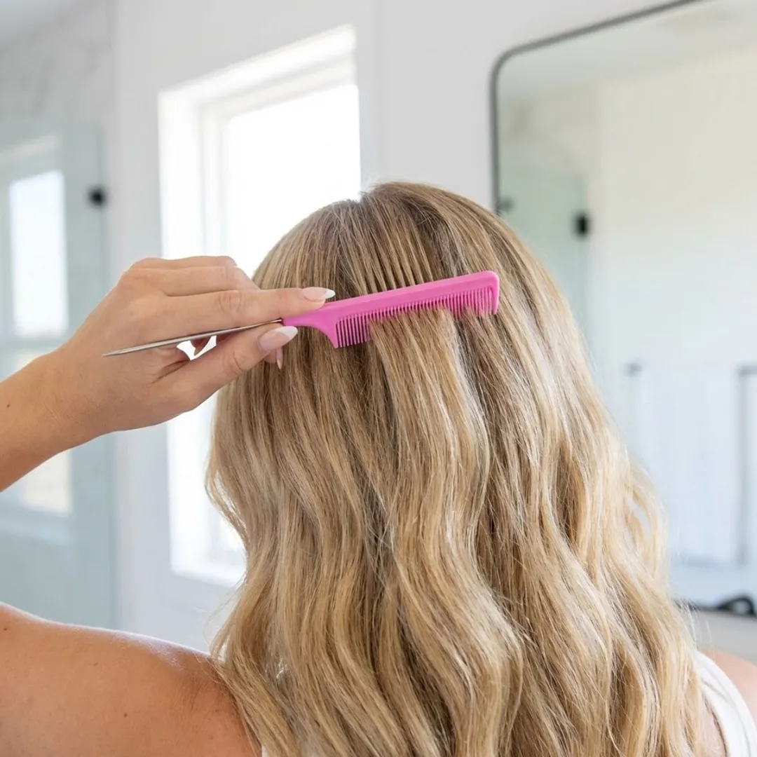 NuveX Rozerood Heatless Curls Krulrollers Set 50 Stuks