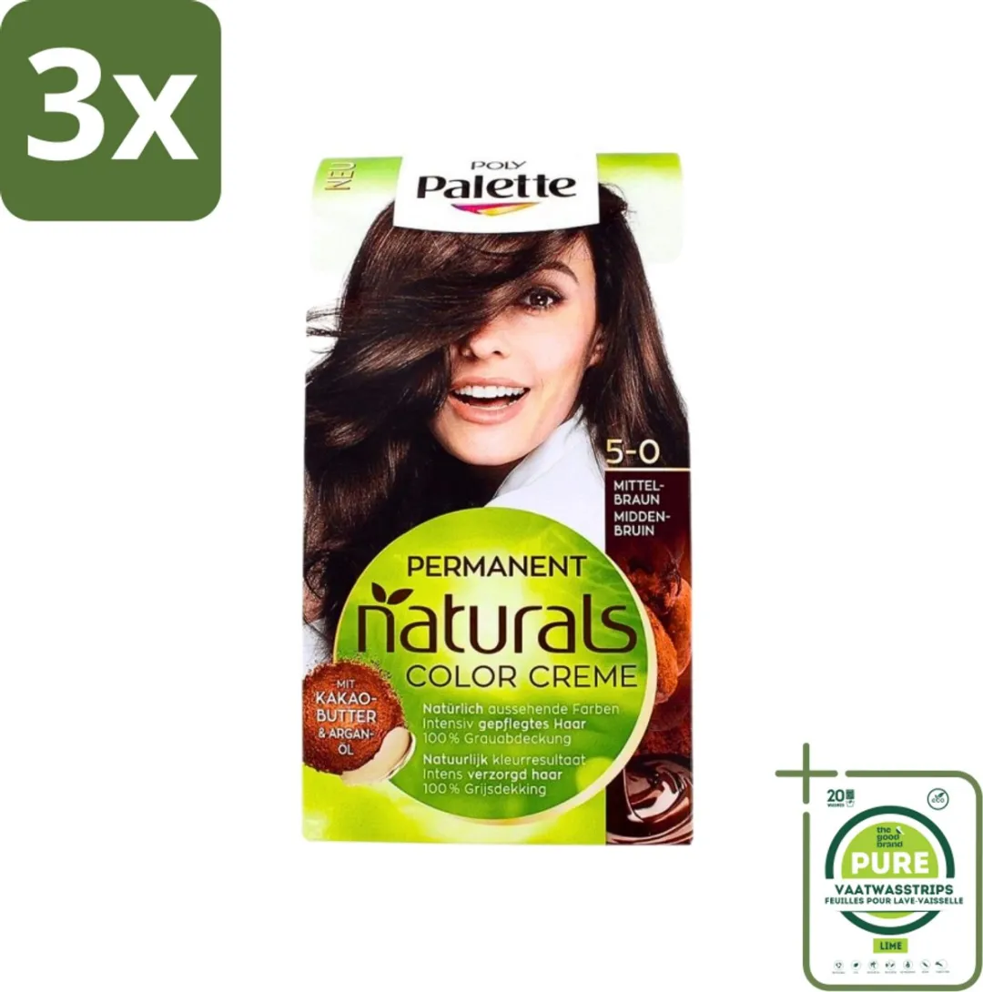 Schwarzkopf Poly Palette Haarverf Middenbruin 345ml
