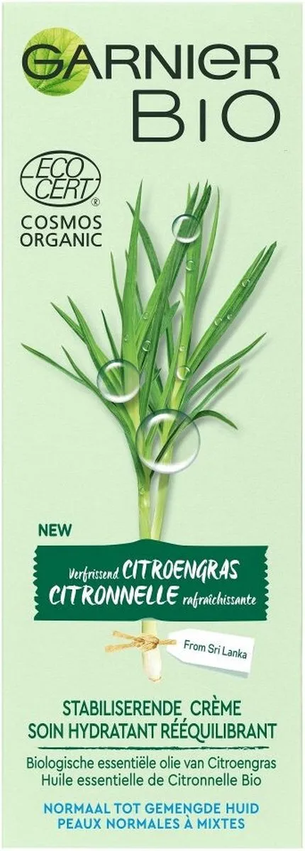 Garnier Bio Dagcrème Citroengras 50ml