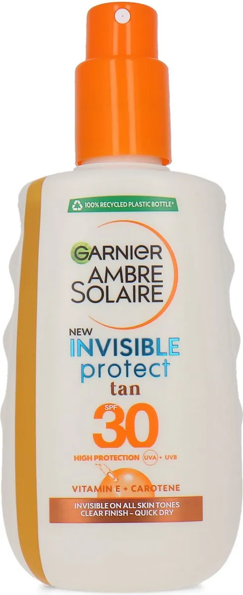 Garnier Ambre Solaire Invisible Protect Tan SPF 30 Zonnebrandspray 200ml
