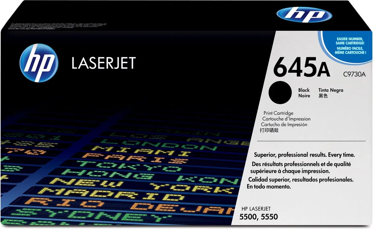 HP 645A Tonercartridge - Zwart