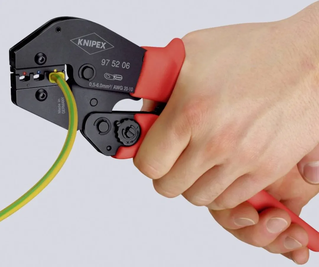 Knipex 97 52 06 Krimptang Geïsoleerde kabelschoenen 0.5-6mm²