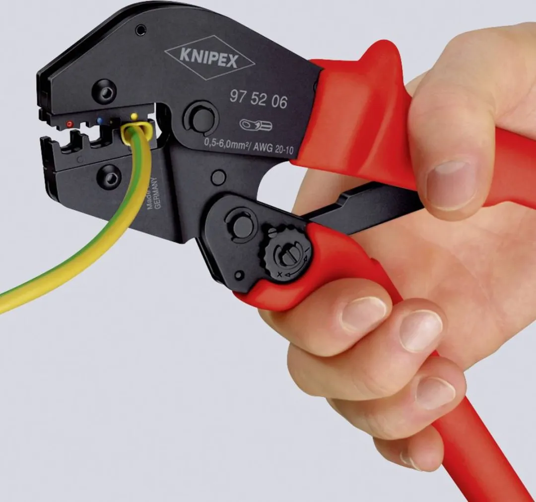 Knipex 97 52 06 Krimptang Geïsoleerde kabelschoenen 0.5-6mm²