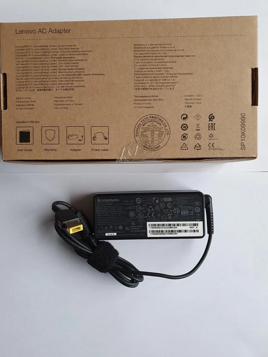 Lenovo 0A36258 Voedingsadapter 65W - Zwart