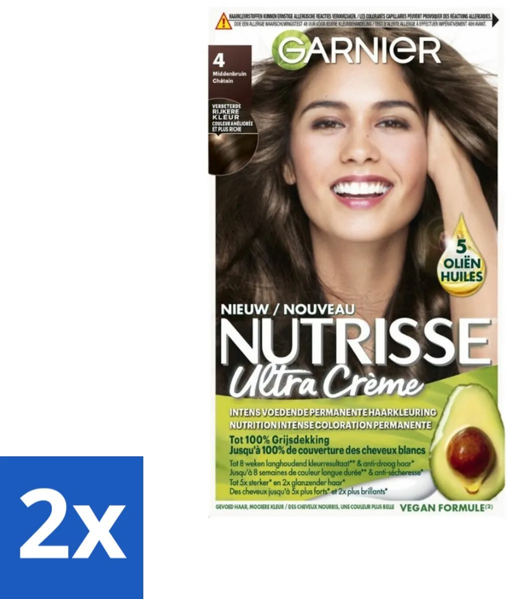 Garnier Nutrisse Ultra Crème Haarkleuring Middenbruin