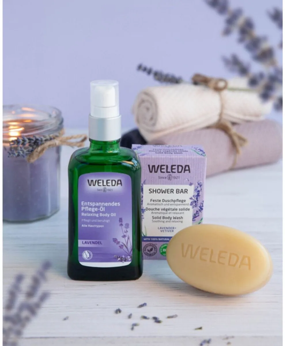 Weleda Ontspannende Bodyolie Lavendel 100ml - 4 Stuks