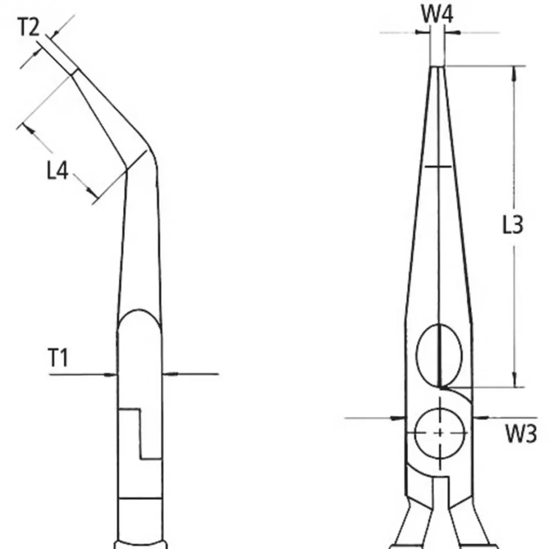 Knipex 26 26 200 SB Platte rondbektang 200mm - afbeelding 2 van 6