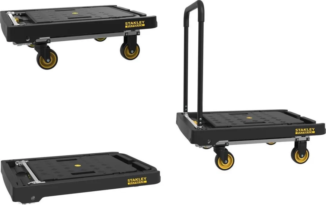 Stanley FXWT-711 Opvouwbare Platformwagen - 200kg - 80x52x87cm - Zwart/Geel
