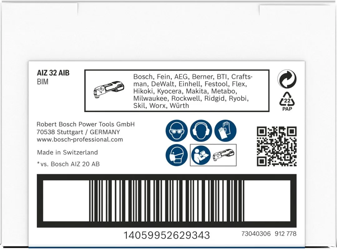 Bosch Professional AIZ 32 AIB Zaagblad Metaal Bi-Metaal Starlock