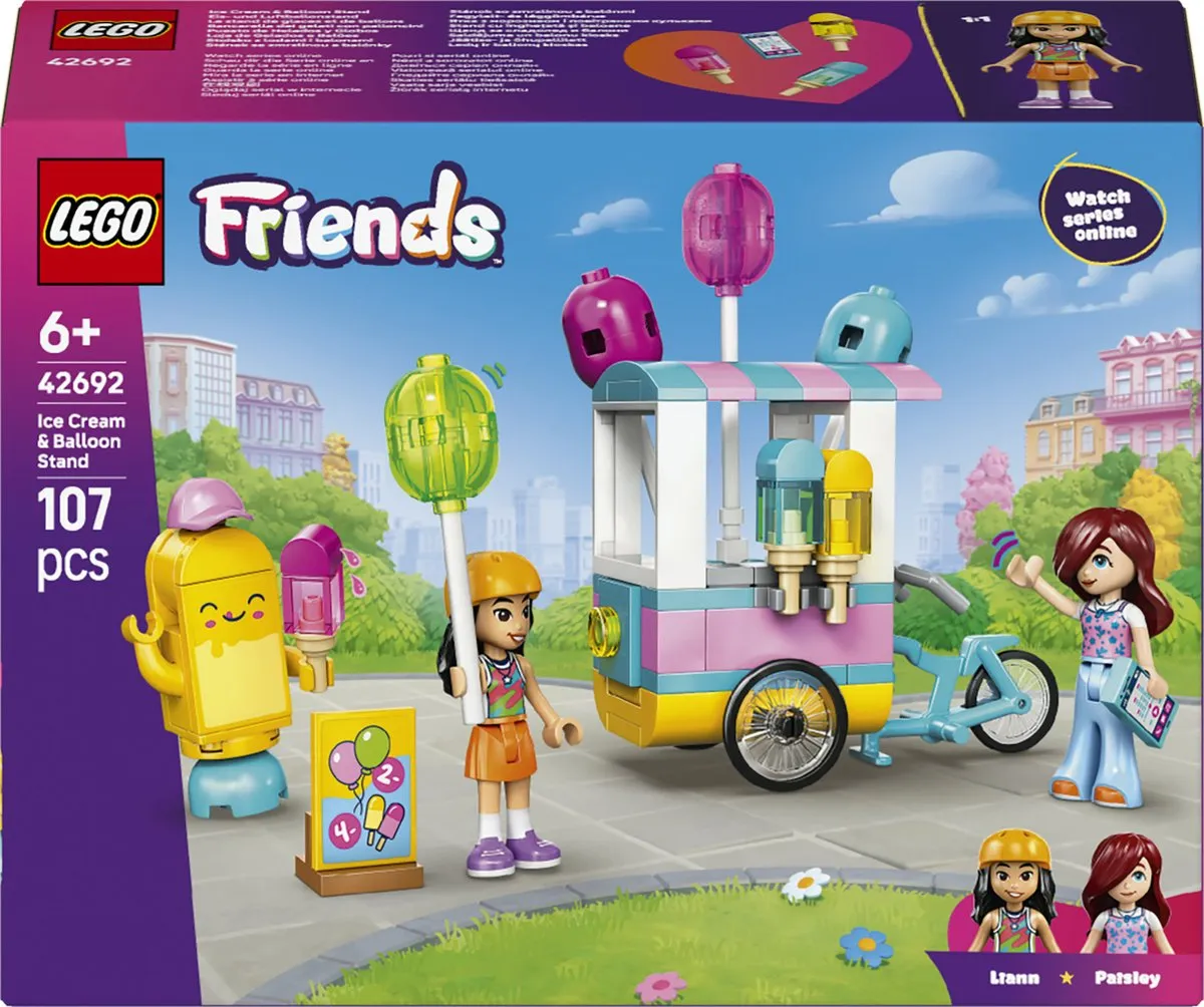 LEGO Friends IJsjes- en Ballonnenkraam 42692 - 107 Stukken