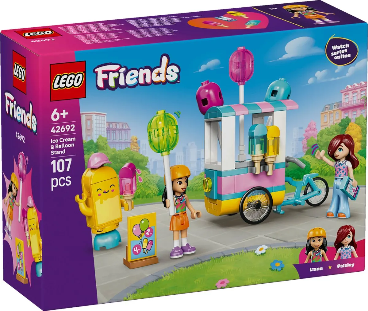 LEGO Friends IJsjes- en Ballonnenkraam 42692 - 107 Stukken - afbeelding 6 van 6