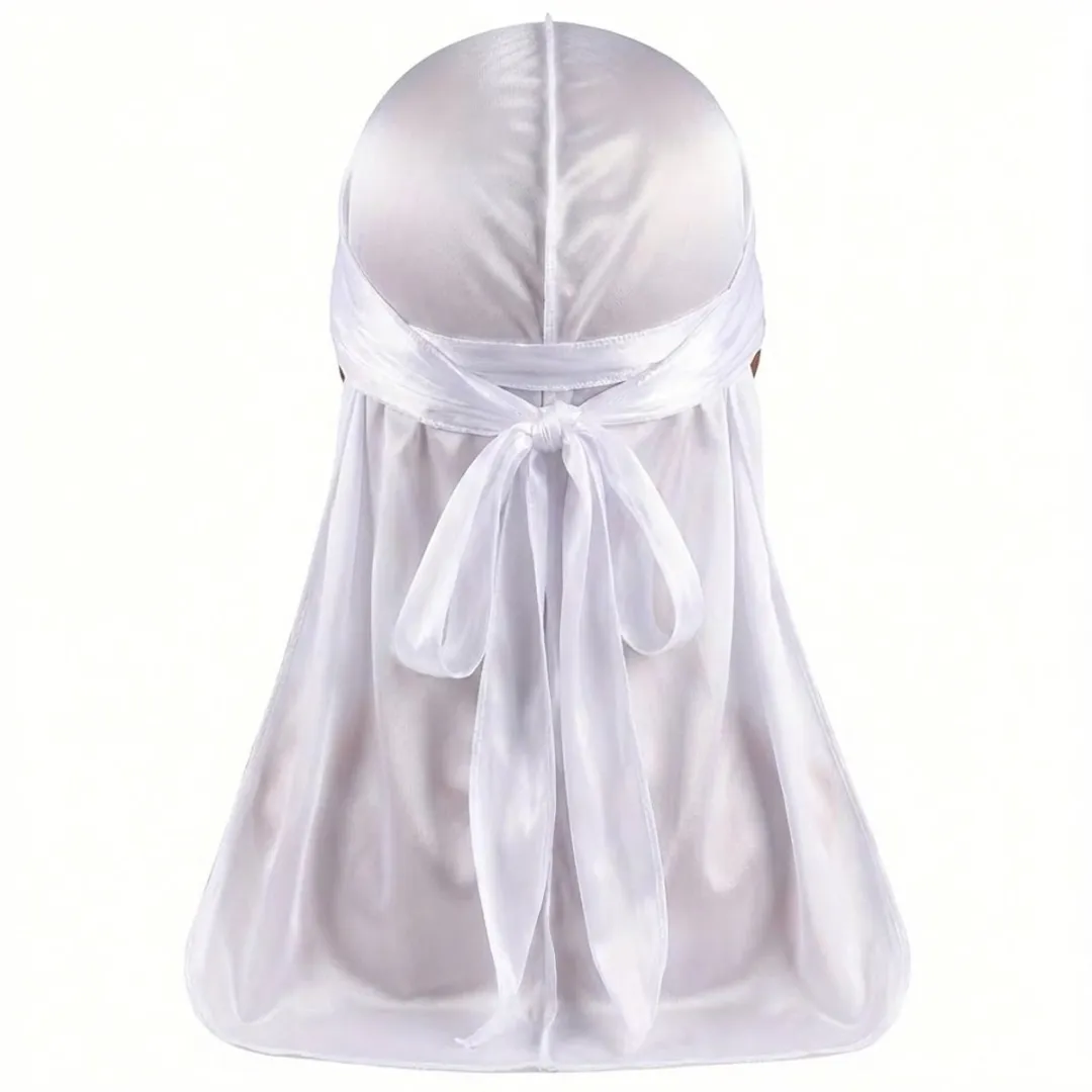 NuveX Witte Satijnen Durag