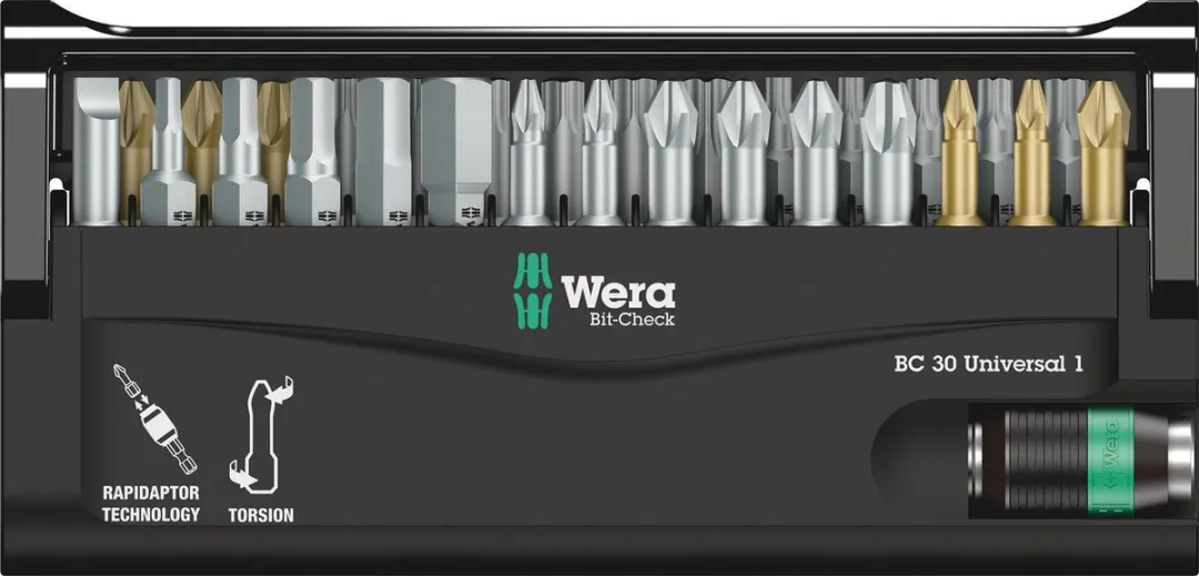 Wera Bit-Check 30 Universal 1 Bitset 05056440001 - Metaal