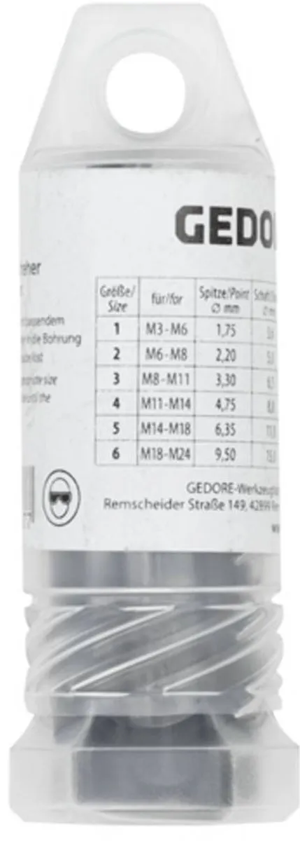 Gedore Linkse Tapset 6-delig M3-M24