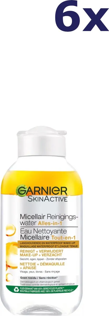 Garnier Micellair Water 100ml - 6 Stuks