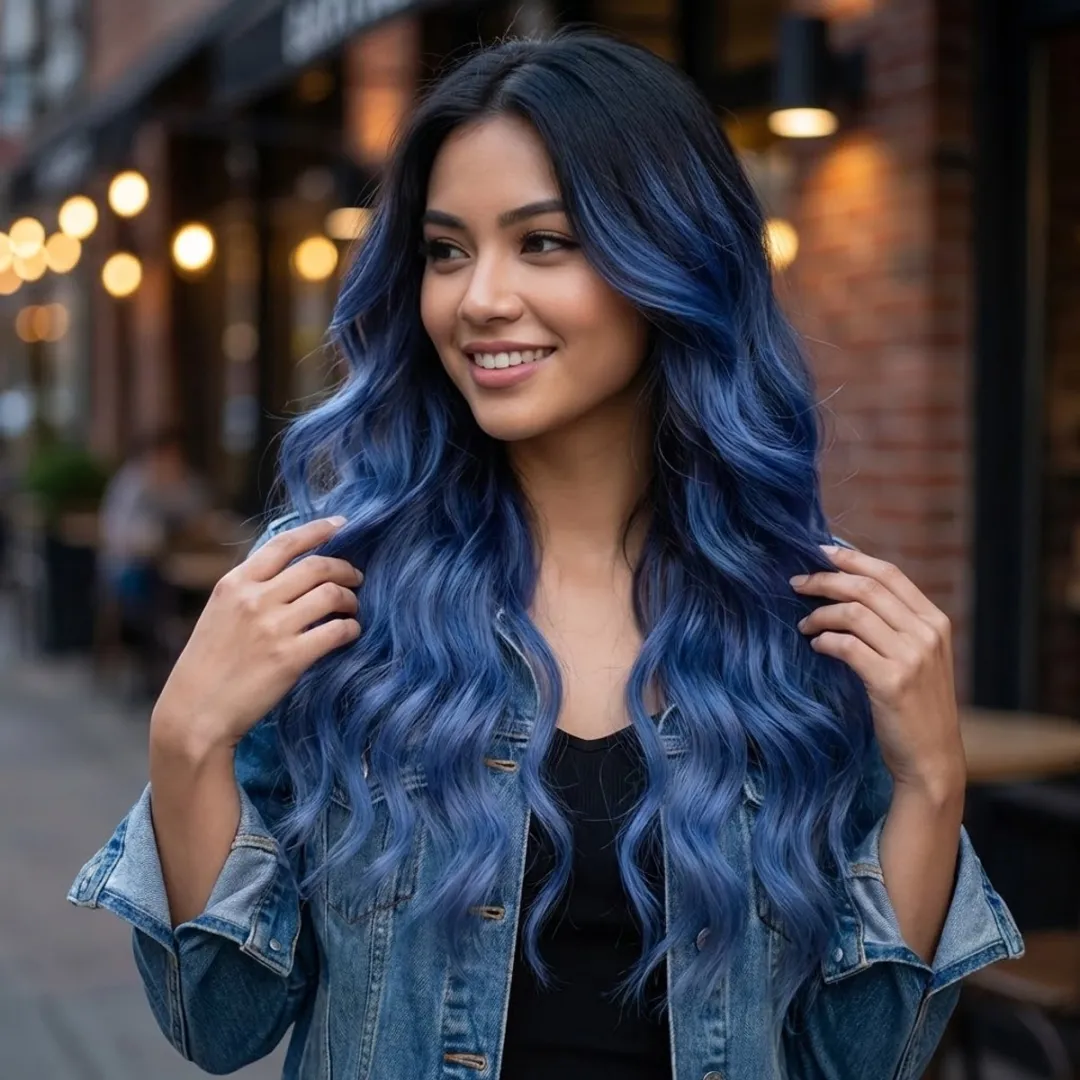 NuveX Clip-in Haar Extensie Asblauw - 1 Stuk