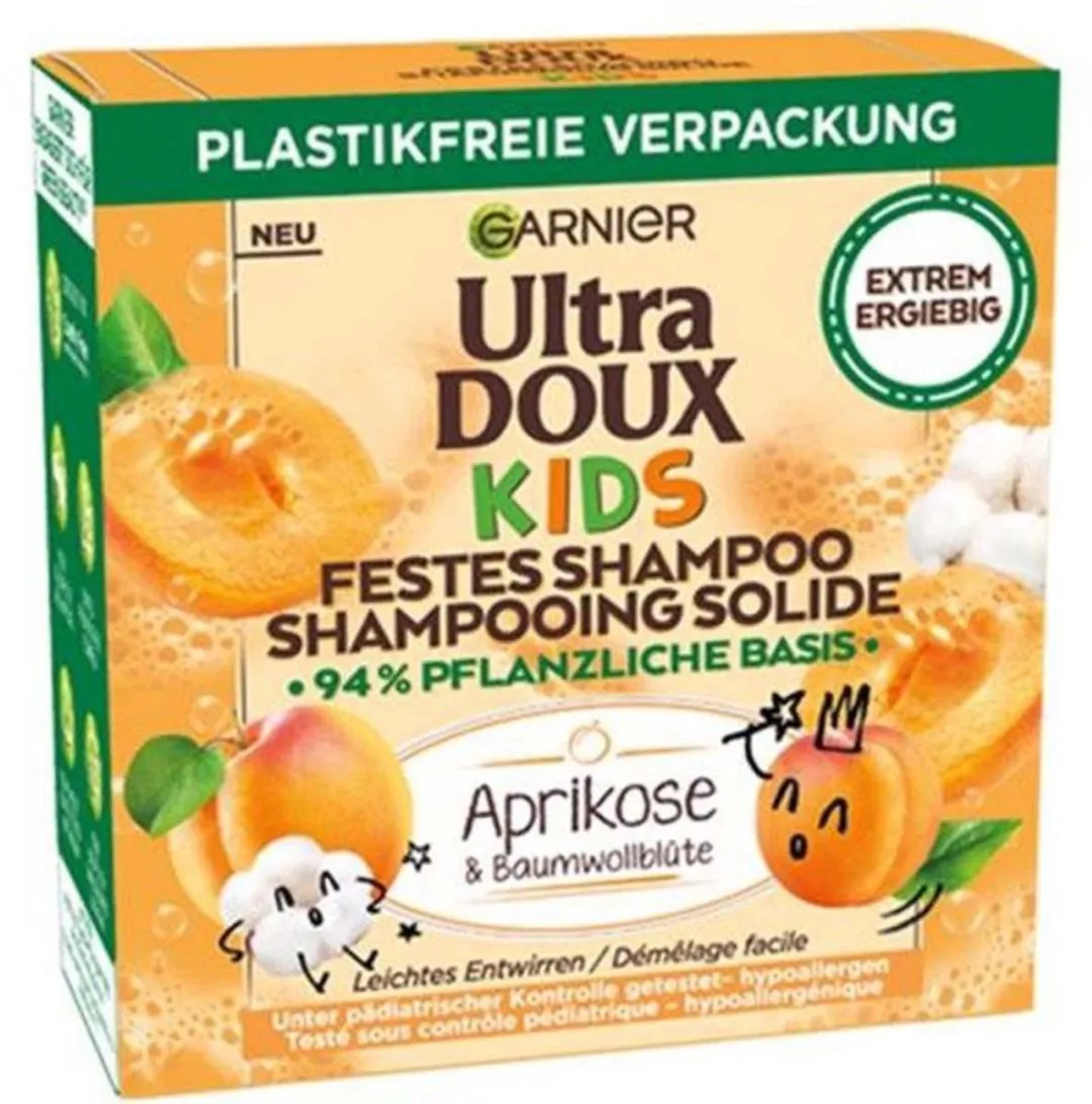 Garnier Ultra Zachte Shampoo Kinderen Abrikoos & Katoenbloem 60g