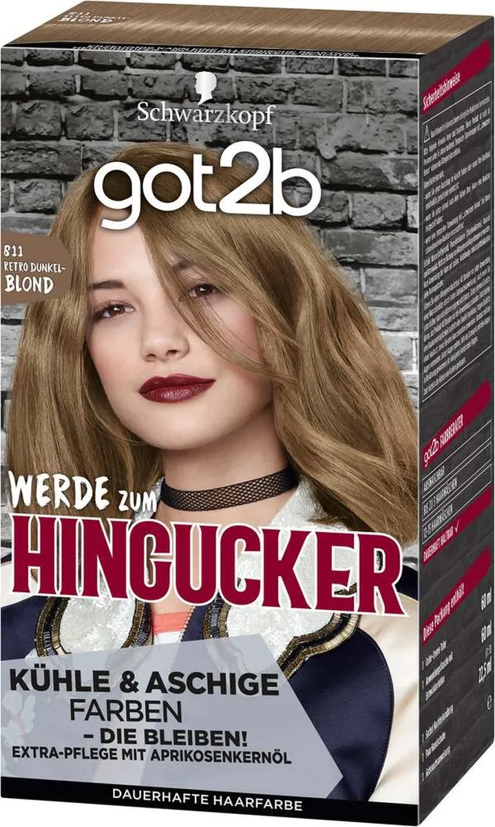 Schwarzkopf got2b Eye-catcher 811 Retro Permanent Middenblond 143ml