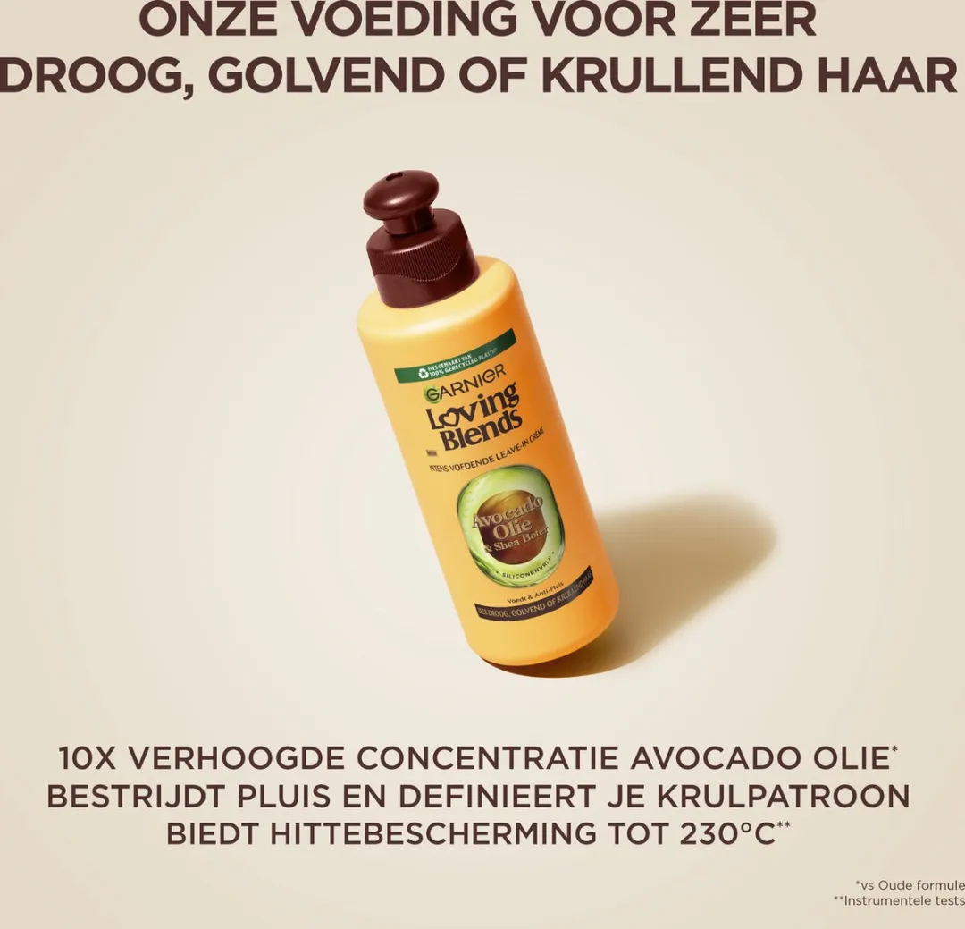 Garnier Loving Blends Leave-In Crème Avocado Olie & Shea Boter 200ml