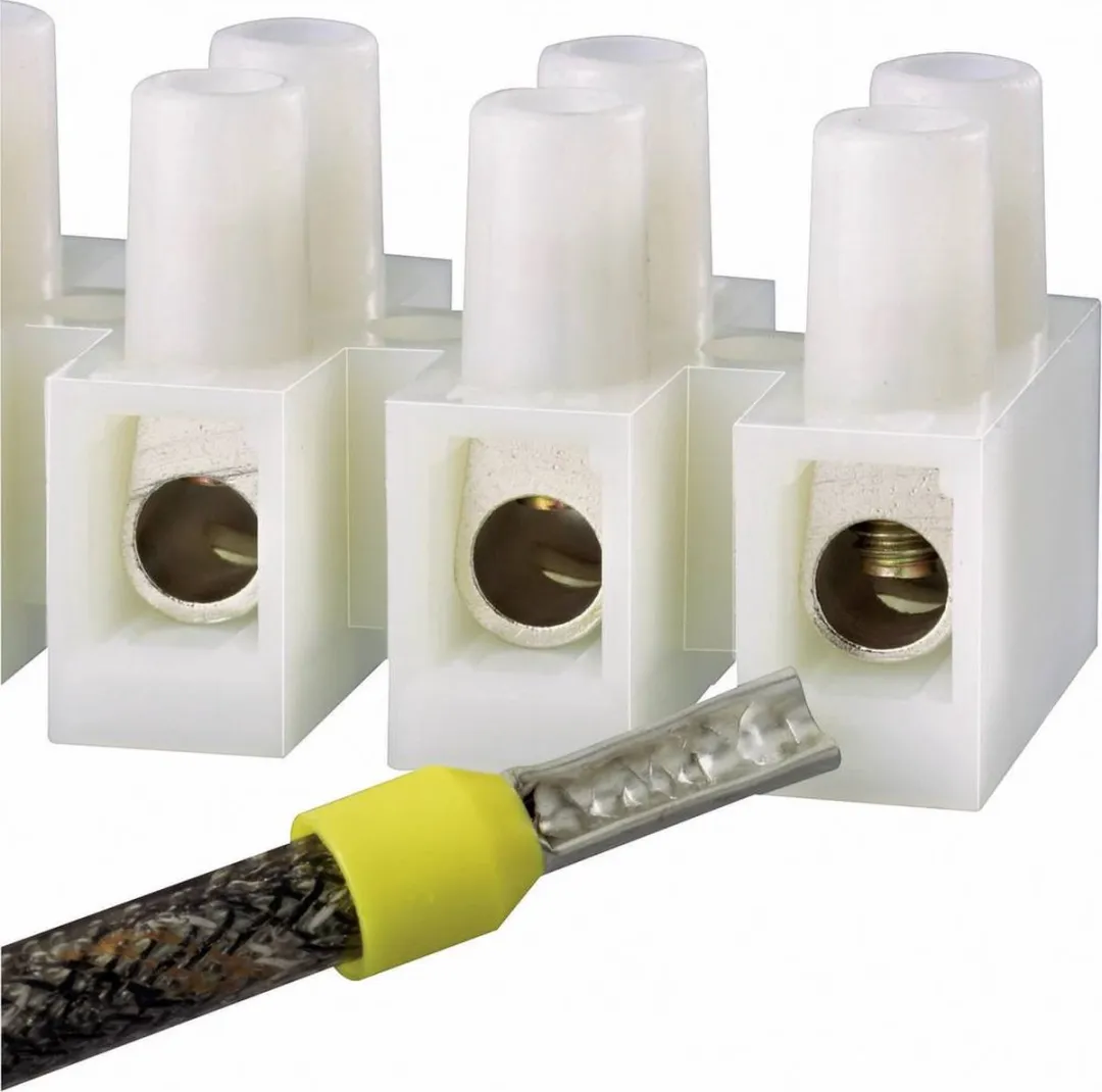 TRU COMPONENTS 610828 Kroonsteen Flexibel: 2.5-6 mm² Massief: 2.5-6 mm² Aantal polen: 12 1 stuk(s) Wit