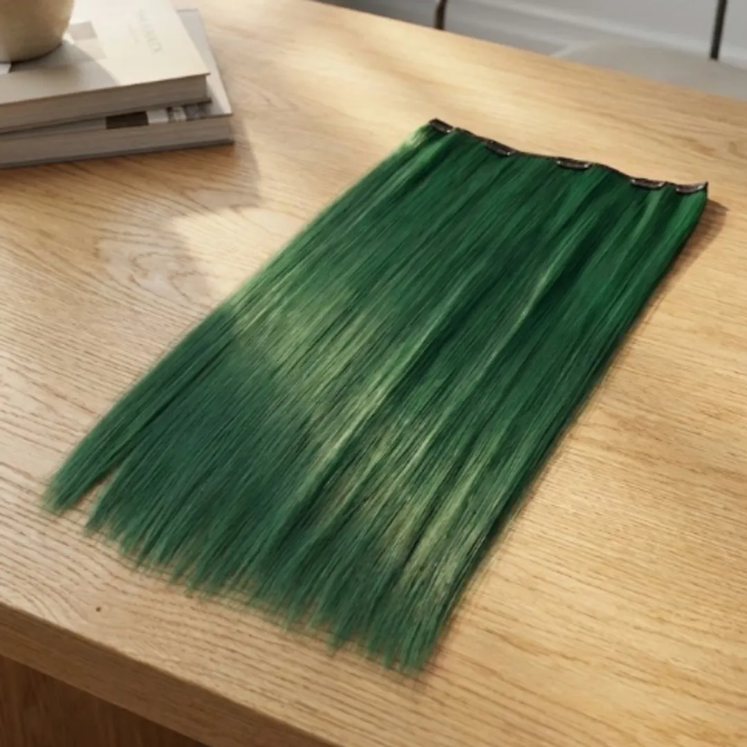 NuveX Groen Hairextensions Clip-in Set Synthetisch - Arctisch Groen