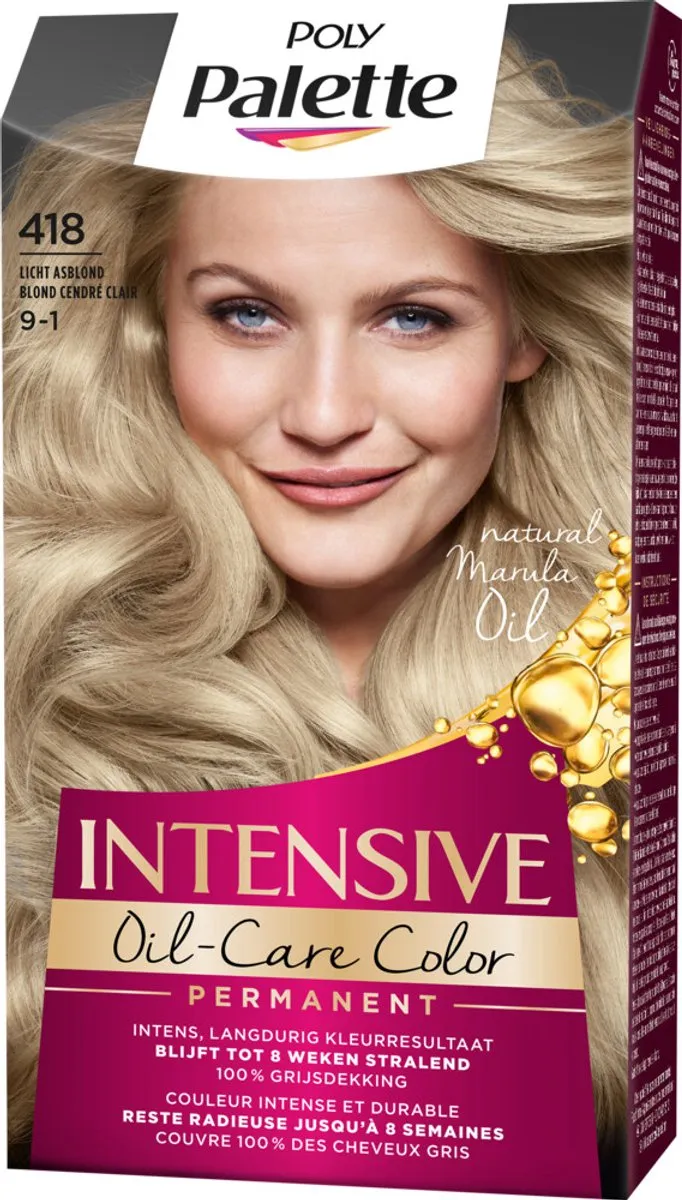 Schwarzkopf Poly Palette 418 Haarverf - Licht Asblond 115ml
