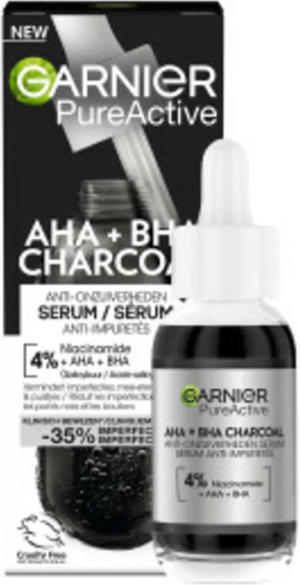 Garnier SkinActive PureActive Charcoal Serum - 6x30ml