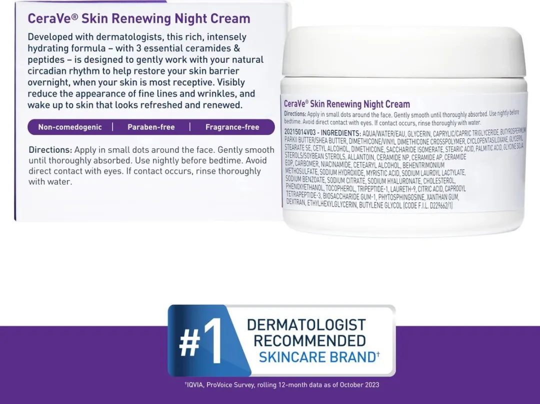 CeraVe Skin Renewing Night Cream 48g - Gezichtcrème