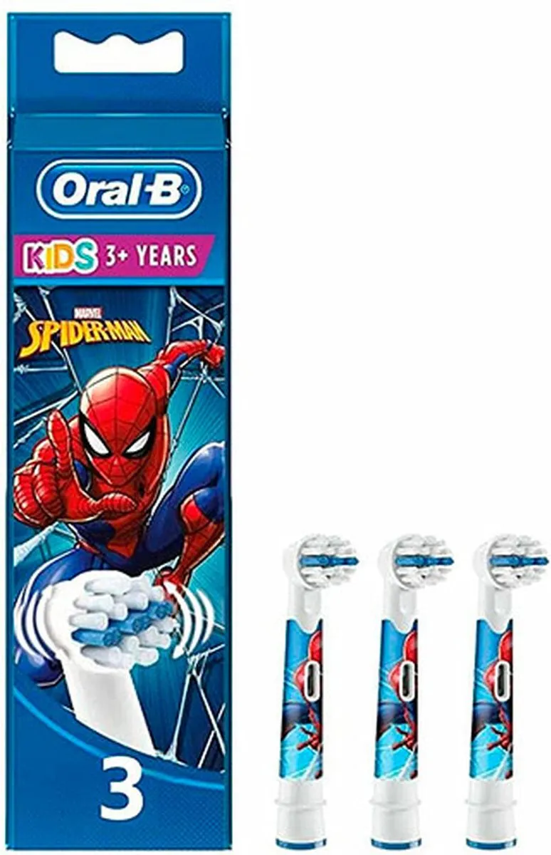 Oral-B Spiderman Opzetborstels - 3 Stuks - Zacht