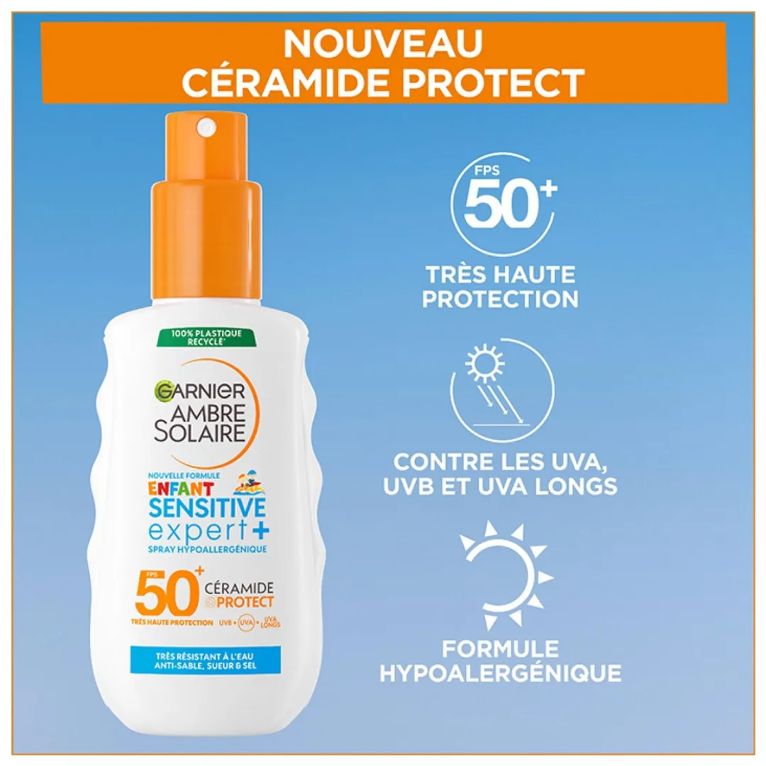 Garnier Ambre Solaire Kids Sensitive Expert SPF 50+ Zonnebrandspray 150ml