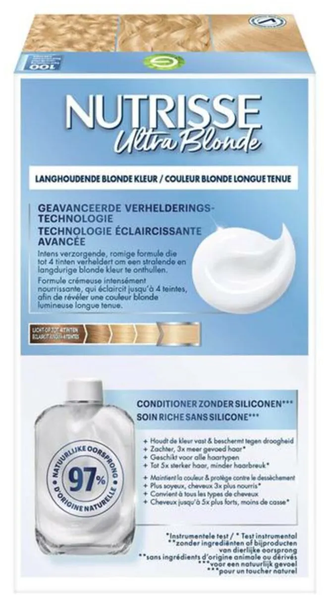 Garnier Nutrisse Ultra Blond 100 Haarkleuring 824ml - Zeer Licht Blond