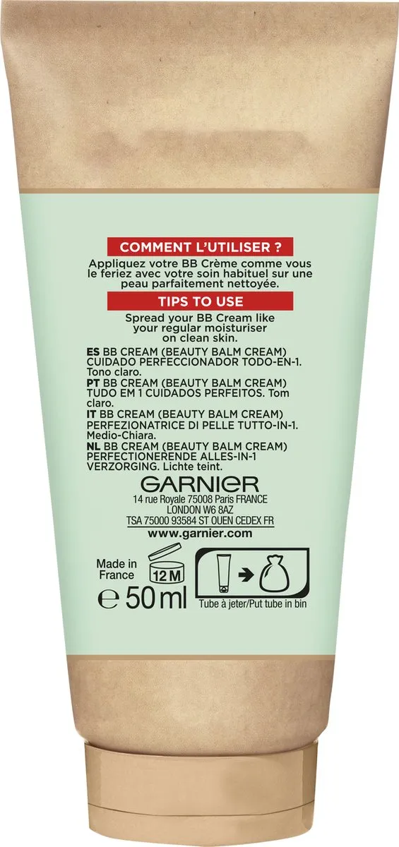 Garnier SkinActive BB Cream Light Anti-Aging 50ml